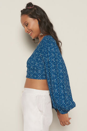 Butterfly Crop Top, Blue, image 4